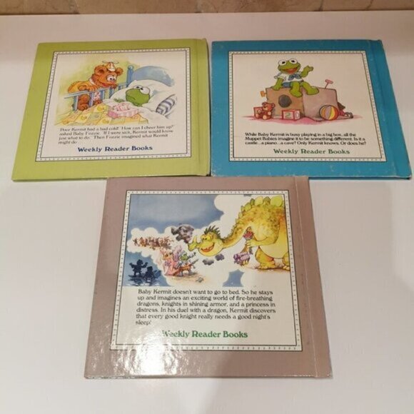 Muppet Babies Books Set of 3 Vintage Jim Henson Kids Stories Miss Piggy Kermit - Picture 3 of 9
